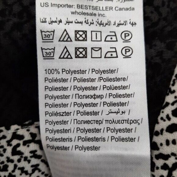 VERO MODA Coco Light Cardigan Kimono Open Front B&W Sz M - Picture 11 of 11